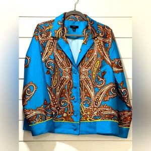 J. Crew Drapey Button-up Shirt in Paisley Print